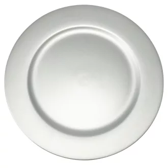 Műanyag tányér matt ezüst D33cm