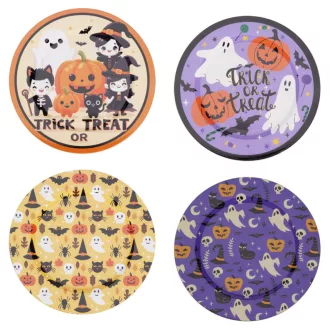 Halloween mintás műanyag tányér D33cm