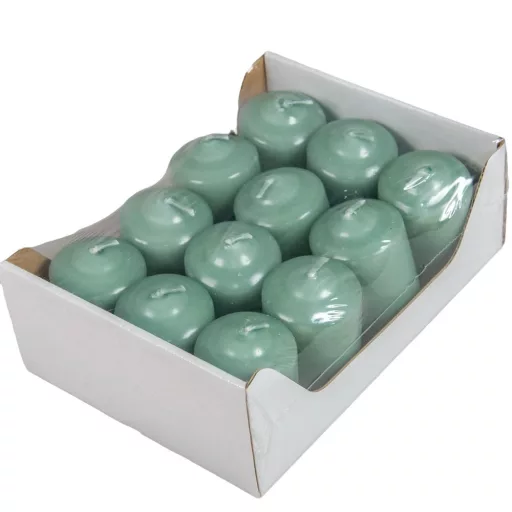 Mártott adventi gyertya 40x60 mm menta 12db/csom (db ár)