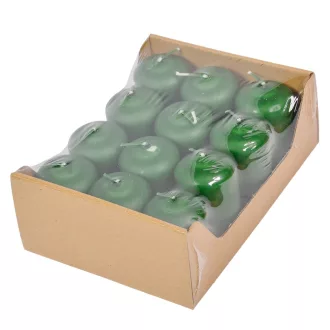 Mártott adventi gyertya 40x60 mm zöld 12db/csom (db ár)