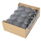 Mártott adventi gyertya 40x60 mm fekete 12db/csom (db ár)