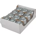 Metál adventi gyertya 40x60 mm ezüst 12db/csom (db ár)