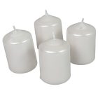 Metál adventi gyertya 40x60 mm fehér 12db/csom (db ár)