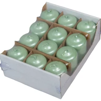 Metál adventi gyertya 40x60 mm menta 12db/csomdb ár