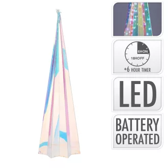 Kúp irizáló 40 LED-es elemes M40cm