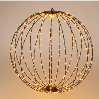 Gömb 320 LED-es időzítős adapteres extra meleg 50cm