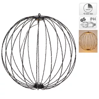 Gömb 400 LED-es időzítős adapteres extra meleg 60cm