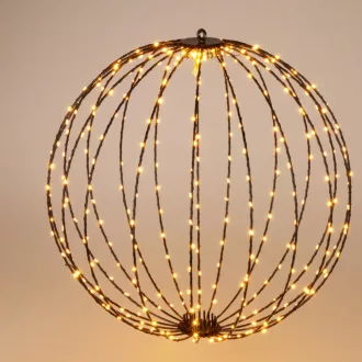 Gömb 400 LED-es időzítős adapteres extra meleg 60cm
