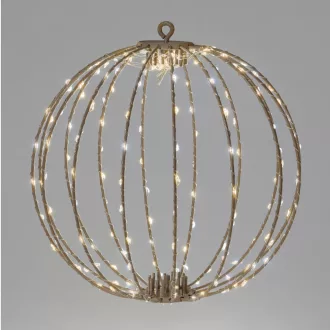 Gömb 192 LED-esidőzítős flash adapteres taupe 30cm 