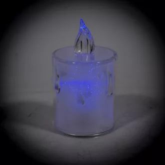 Gyertya LED-es (elemmel) RGB M8,5cm