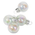 Üveggömb akasztós irizáló 2,5cm 24db-os