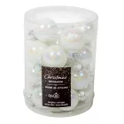 Üveg gömb átlátszó 2,5cm 24db-os