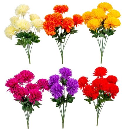 Krizantém csokor 7v. mix M60cm