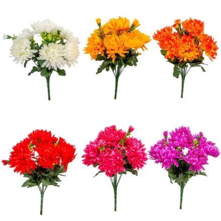 Krizantém csokor 7v. mix M33cm 30db/#