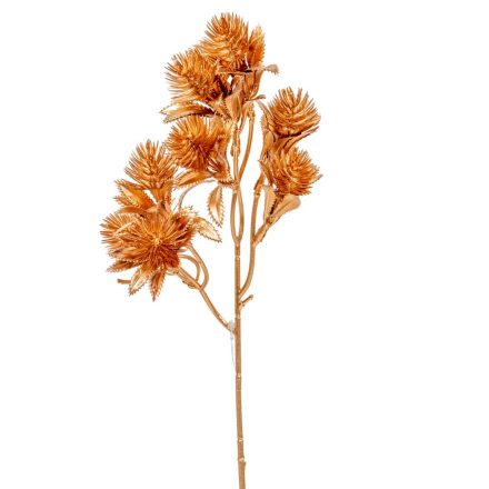 Metál díszítő ág bronz 24 cm