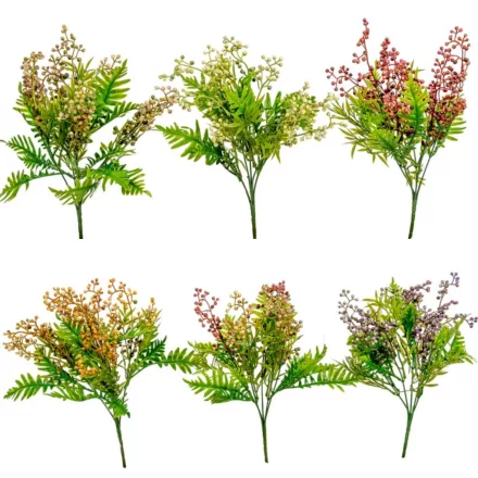 Bogyós díszítő 5ágú mix M34cm