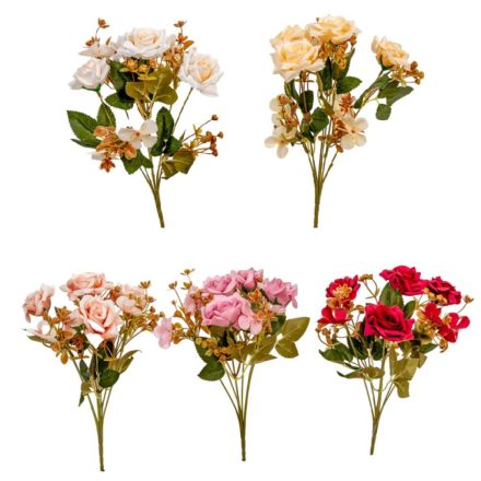 Rózsa csokor 7v. mix M31cm 200db/#