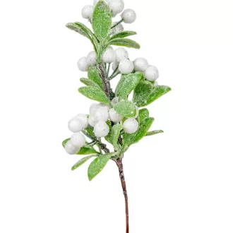 Glitteres bogyós pick fehér 27cm