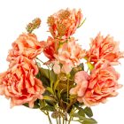 Hortenzia, rózsa csokor 9v. mix M50cm 24db/#