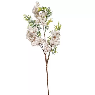 Bogyós ág fehér 48cm