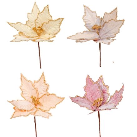 Mikulásvirág pick aranyozott 27cm