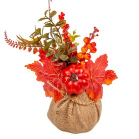 Tökös díszítő juta zsákban M24cm