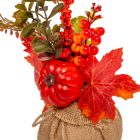 Tökös díszítő juta zsákban M24cm