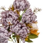 Krizantém csokor féloldalas 8v.  mix M54cm 8db/#