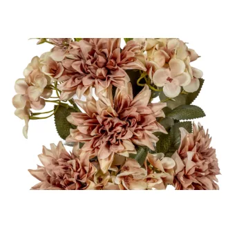Dália, hortenzia féloldalas csokor mix 10v. M46cm 8db#