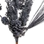 Glitteres ág grafit M68cm