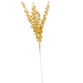 Glitteres eukaliptusz ág arany M83cm