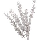 Glitteres eukaliptusz ág ezüst M83cm