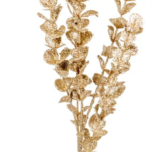 Glitteres eukaliptusz ág pezsgő M83cm