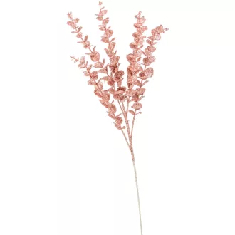 Glitteres eukaliptusz ág rózsaszín M83cm