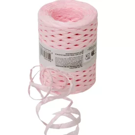 Kötöző szalag natúr rózsaszín 5mmx200m