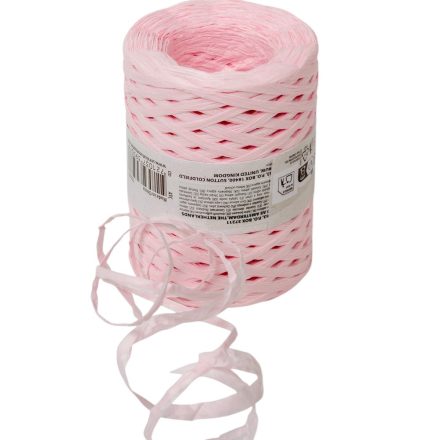 Kötöző szalag natúr rózsaszín 5mmx200m