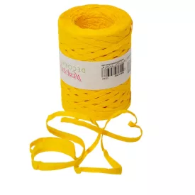 Kötöző szalag natúr sárga 5mmx200m