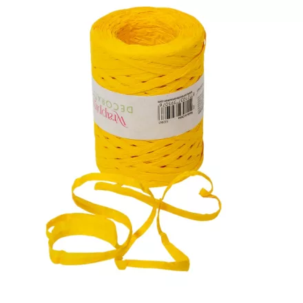 Kötöző szalag natúr sárga 5mmx200m