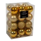 Műanyag gömb arany 3cm 24db-os