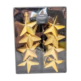 Csillang műa. arany 6,5cm 8db-os