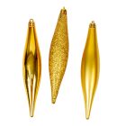 Jégcsap műa. arany 15cm 4db-os