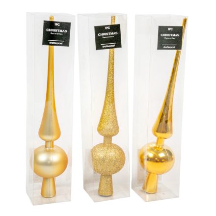 Csúcsdísz műa. arany 27,5cm