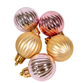 Műanyag gömb mintás pretty mix 3cm 34db-os