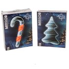 Tükrös kari dísz akasztós időzítős LED-es elemes (elem nélkül) 15cm