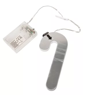   Tükrös kari dísz akasztós időzítős LED-es elemes (elem nélkül) 15cm