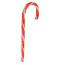 Cukorpálca műa. piros-fehér 33cm