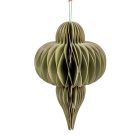 Papír lampion jégcsap akasztós zöld 40cm 