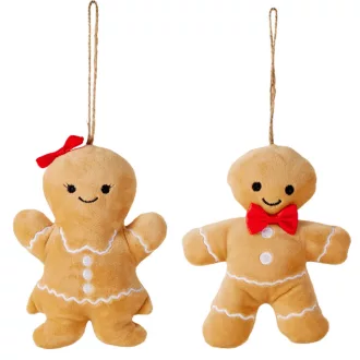 Mézeskalács figura textil akasztós 14cm