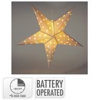 Papír csillag elemes (elem nélkül) 60cm