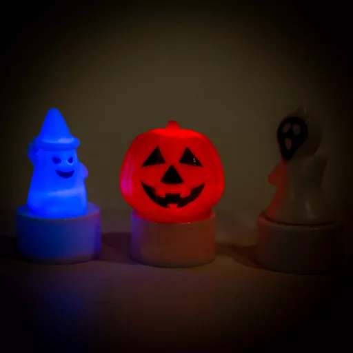 Halloween figurás LED-es teamécses 6cm